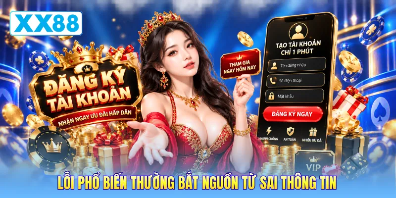 Lỗi phổ biến thường bắt nguồn từ sai thông tin
