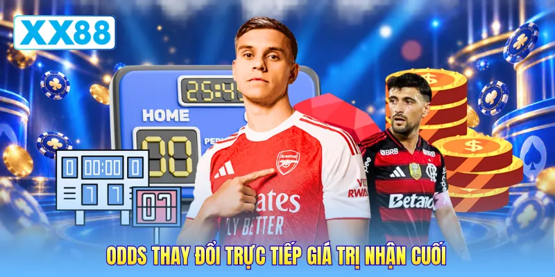 Odds thay đổi trực tiếp giá trị nhận cuối